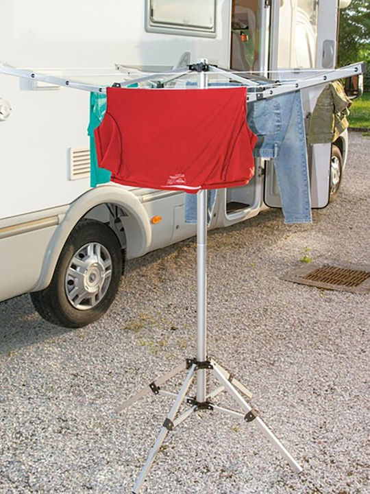Lampa Πτυσσόμενη Απλώστρα Δαπέδου από Αλουμίνιο για τον Κήπο με Μήκος Απλώματος 15.5m