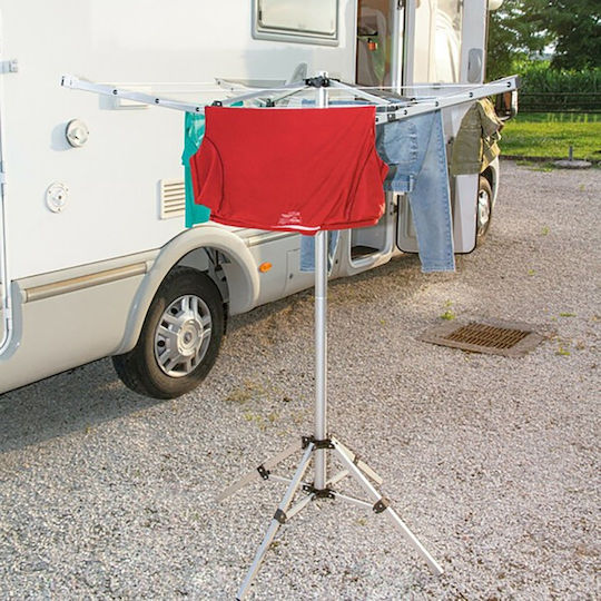 Lampa Folding Floor Clothes Drying Rack Made of Aluminum with Hanging Length 15.5m