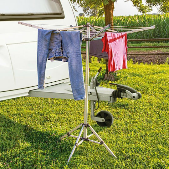 Lampa Folding Floor Clothes Drying Rack Made of Aluminum with Hanging Length 15.5m