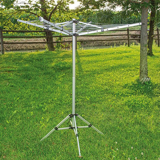 Lampa Folding Floor Clothes Drying Rack Made of Aluminum with Hanging Length 15.5m