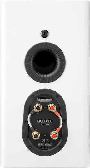 Monitor Audio Gold 100 Ζεύγος Ηχείων Hi-Fi Βιβλιοθήκης 120W 2 Δρόμων Π21xΒ30.3xΥ36.2εκ. Λευκό