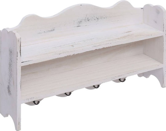 Raft Alb 50x10x30 cm