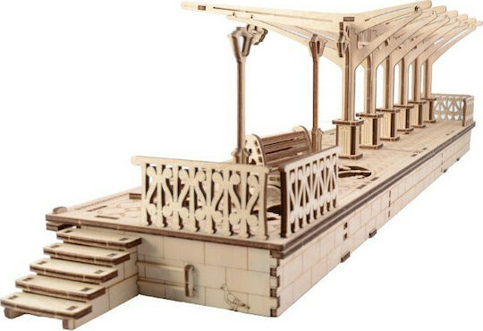 Ugears Παιχνίδι Κατασκευών Ξύλινo Rail Crossing για Παιδιά 8+ Ετών
