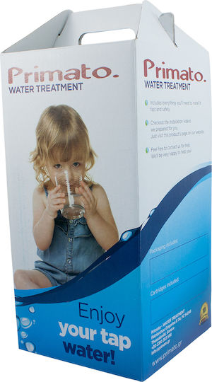 Primato Water Filtration System Single Under Sink Micron ½" with Replacement Filter Primato Ultra CTO 5 μm