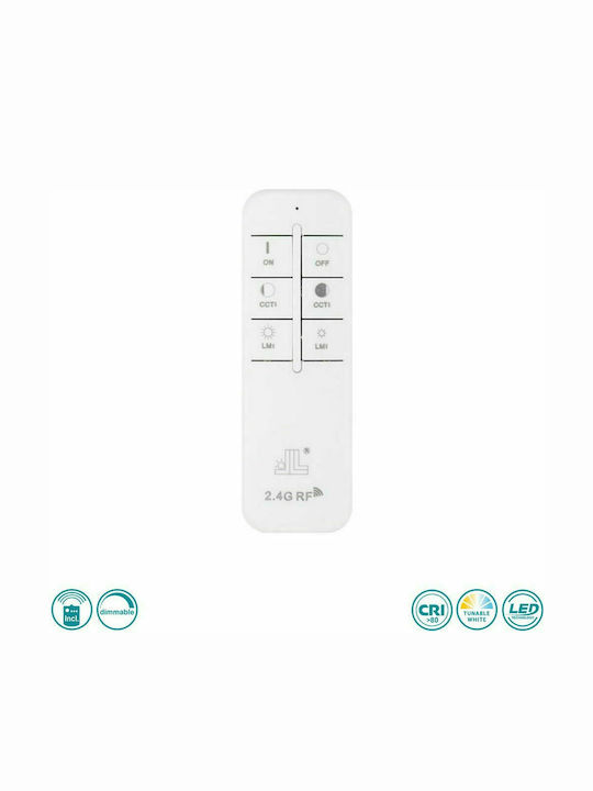 Globo Lighting Rainer Rund Draußen LED Panel mit Warmes Weiß Licht 3000K