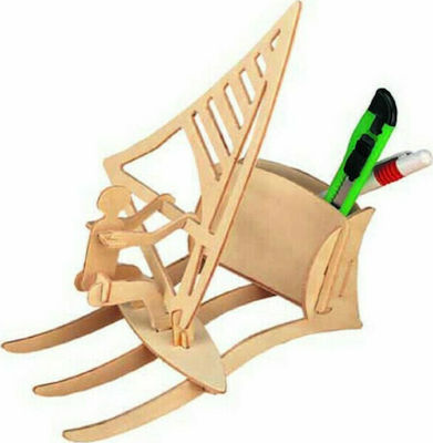 Anelixi Wooden Construction Toy Μολυβοθήκη Ιστιοπλοΐα Kid 8++ years