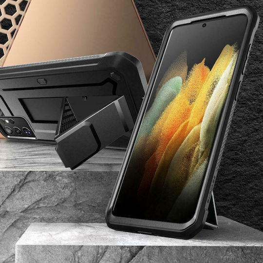 Supcase Unicorn Beetle Pro 360 Vollschutz Kunststoff 2mm Schwarz (Galaxy S21 Ultra 5G)