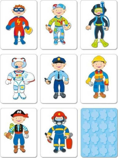 Goki Jucărie Magnetică De Construcție Dress-Up Baiat Pentru Copii 3+ Ani