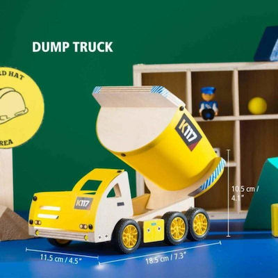 Stanley Jr Toys Построителна дървена игра Φορτηγό με Ανατρεπόμενο Κάδο за деца на възраст 5++ години