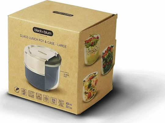 Black+Blum Glass Lunch Box Slate 600ml