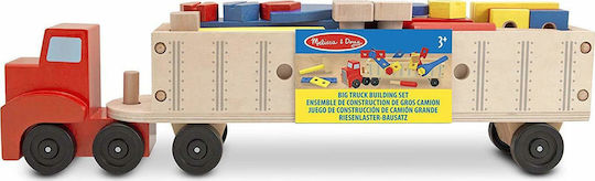 Melissa & Doug Παιχνίδι Κατασκευών Ξύλινo Μεγάλο Φορτηγό