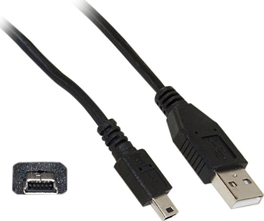 Aculine Редовна USB 2.0 до микро USB кабел Черен 1.8м (USB-010) 1бр