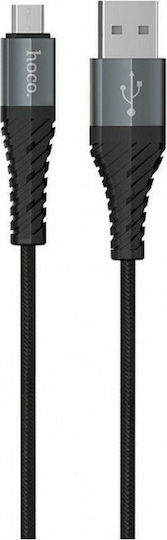 Hoco X38 Cool 1m Braided USB 2.0 to micro USB Cable (HOC-X38m-BK)