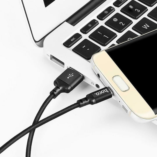 Hoco X14 High Speed 1m Braided USB 2.0 to micro USB Cable