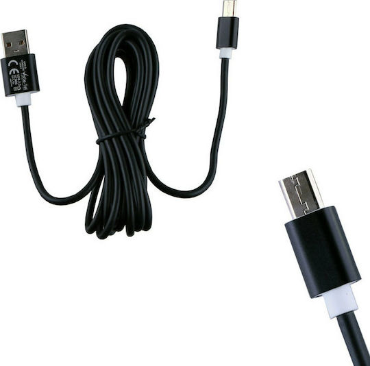 Volte-Tel Regular USB 2.0 to micro USB Cable Μαύρο 2m (8178818)