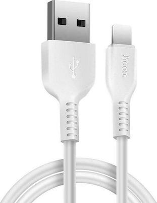 Hoco Regular USB 2.0 to micro USB Cable Λευκό 1m (X20 Flash)