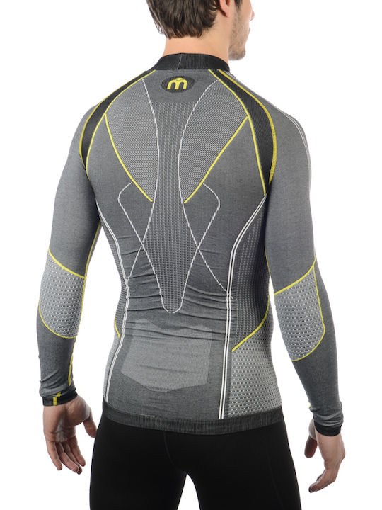Mico Skintech Bluza termica pentru barbati cu maneci lungi Gri