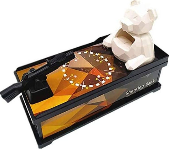 Game Bear Piggy Bank Coin Shooting Money Box Plastic Multicolored 23x9x14.5cm