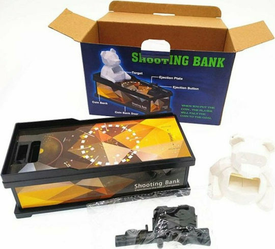 Game Bear Piggy Bank Coin Shooting Money Box Plastic Multicolored 23x9x14.5cm