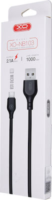 XO NB103 Regulat USB 2.0 spre micro USB Cablu Negru 1m 1buc