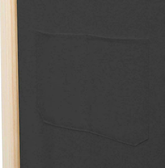 vidaXL Decorative Room Divider Wooden with 4 Panels 200x170cm