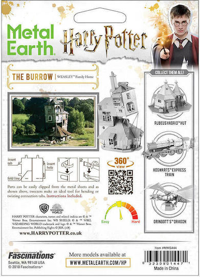 Fascinations Harry Potter: The Burrow Model Kit Метална Фигура за Моделизъм