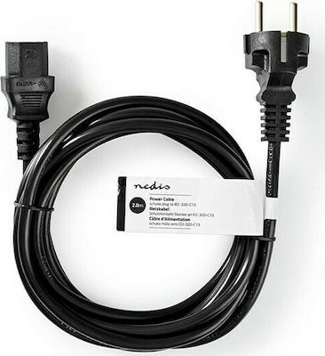 Nedis Schuko - IEC C13 Kabel 2m Schwarz (CEGT10030BK20)