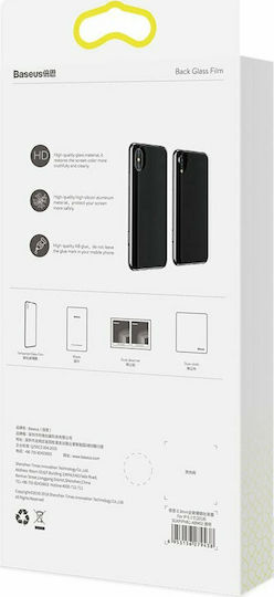 Baseus Back Film Full Back Tempered Glass for iPhone XR Transparent