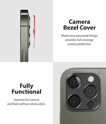 Ringke Styling Protecție Cameră Cadru metalic Gri pentru iPhone 12 Pro