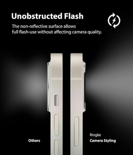 Ringke Styling Camera Protection Metal Frame Silver for the iPhone 12 mini