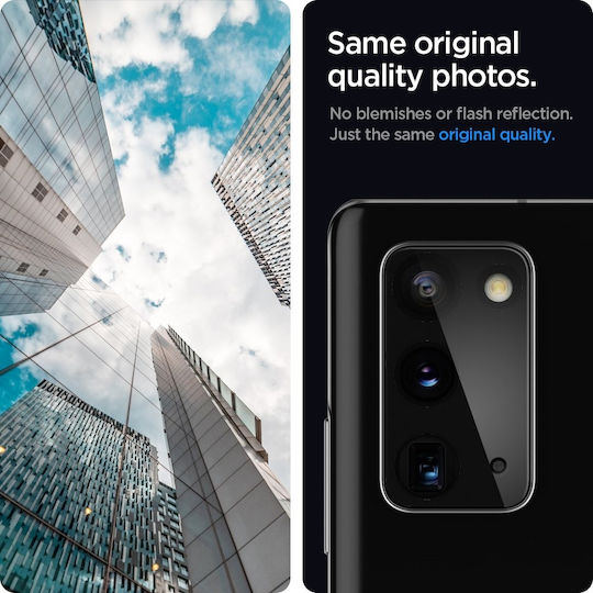 Spigen Optik Lens Protector Kameraschutz Gehärtetes Glas Black für das Galaxy Note 20