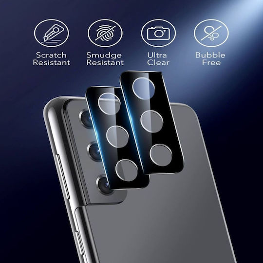 ESR Lens Protector Προστασία Κάμερας Tempered Glass Μαύρο για το Galaxy S21 5G