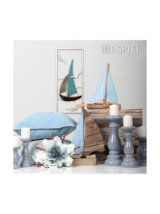 Espiel Διακοσμητικό Καράβι Ξύλινο 23x5x30cm