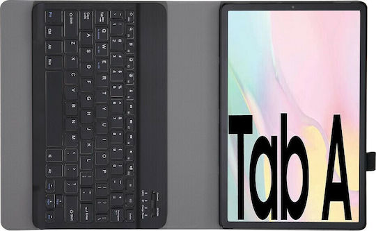 Flip Cover cu Tastatură în Engleză SUA Neagră Galaxy Tab A7 2020/2022