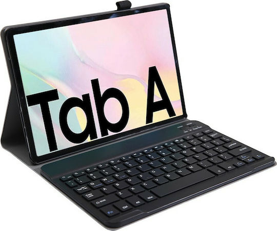 Flip Cover cu Tastatură în Engleză SUA Neagră Galaxy Tab A7 2020/2022