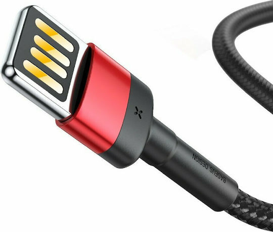 Baseus Cafule Special Edition Geflochten USB-A zu Lightning Kabel Rot 1m (CALKLF-G91)