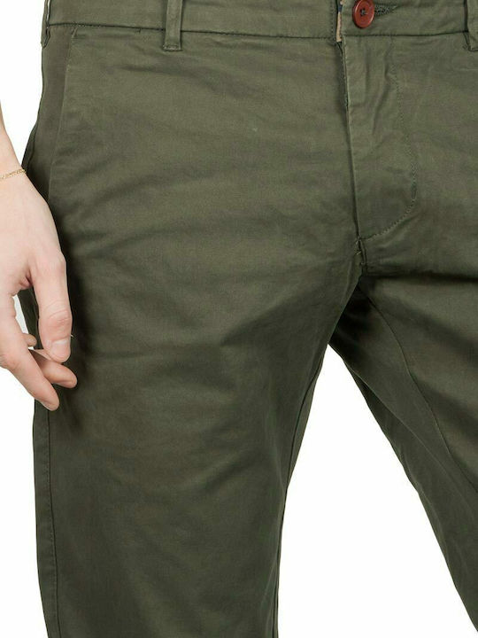 Παντελόνι Chino Ελαστικό σε Slim Εφαρμογή Πράσινο