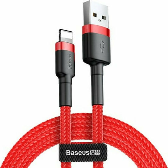 Baseus Cafule IP Edition Braided USB-A to Lightning Cable Red 0.5m (CALKLF-A09)