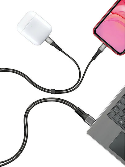 Lampa USB-A zu Lightning Kabel Schwarz 1m (L3869.8)