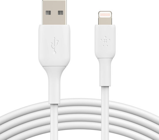 Belkin USB-A to Lightning Cable 12W White 2m (CAA001bt2MWH)