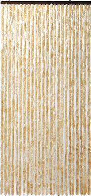 vidaXL Fabric Door Curtain Beige 100x220cm 284284