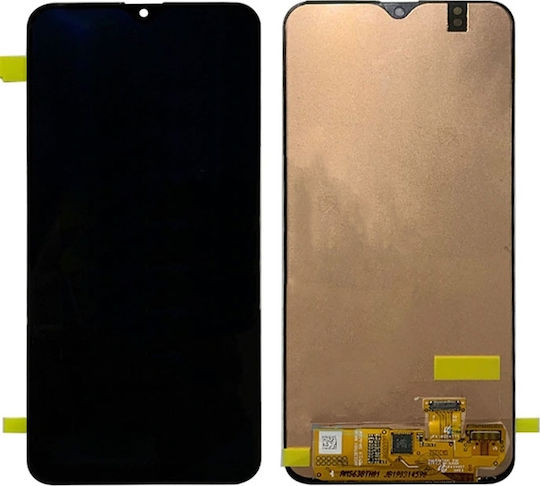Samsung Οθόνη με Μηχανισμό Αφής και Πλαίσιο για Galaxy A20 (Μαύρο)