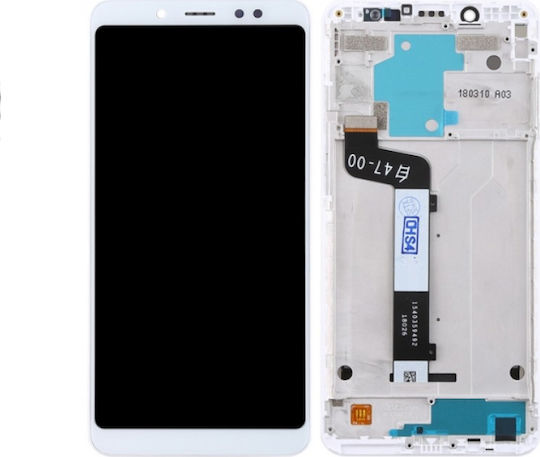 Οθόνη με Μηχανισμό Αφής και Πλαίσιο για Redmi Note 5 (Λευκό)