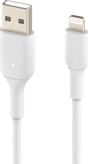 Belkin USB-A to Lightning Cable 12W White 1m (CAA001bt1MWH)