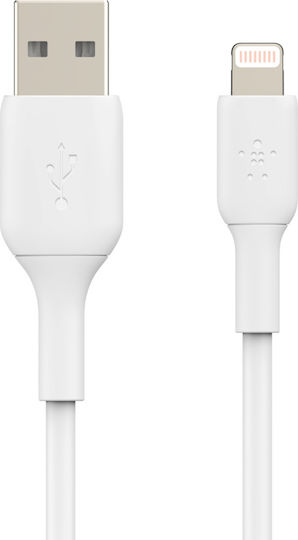 Belkin USB-A to Lightning Cable 12W White 1m (CAA001bt1MWH)