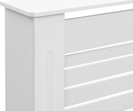 vidaXL Κάλυμμα Καλοριφέρ από MDF Λευκό 152x19x81.5cm