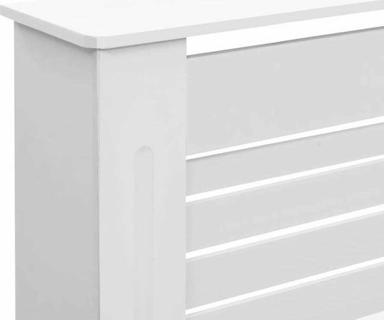 vidaXL Heizkörperabdeckung aus MDF Weiß 172x19x81.5cm 2 Stück