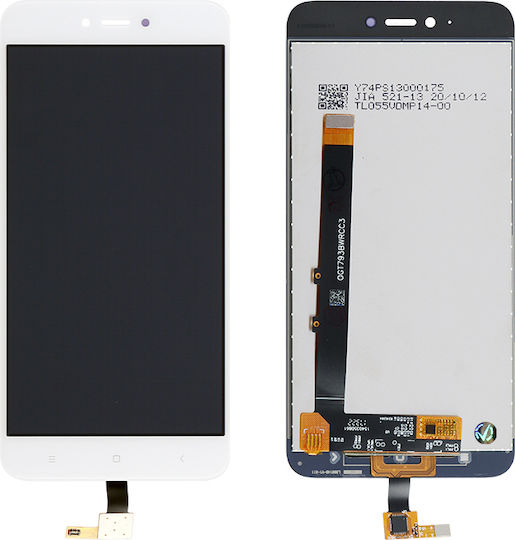 Οθόνη με Μηχανισμό Αφής για Redmi Note 5a Standard (Λευκό)