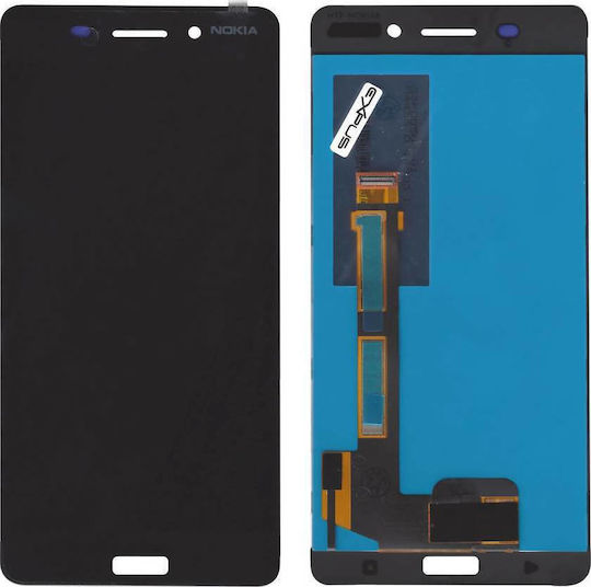 Nokia Οθόνη με Μηχανισμό Αφής για Nokia 6 (Μαύρο)