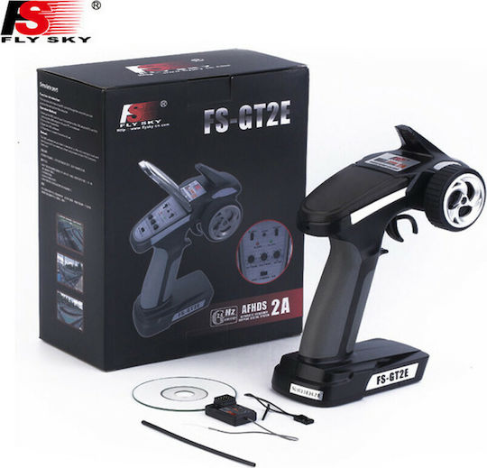Fly Sky FS-GT2E Дистанционно управление за Дронове & Радиоуправляеми Возила Трансмитер и приемник 2CH 2.4GHz + Приемник A3 FS-GT2E